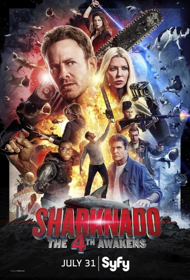 Постер к Акулий торнадо 4: Пробуждение (2016)